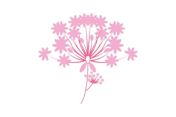 Baby Pink Floral Flowers Illustration: A Versatile Design for Your Creative Projects
