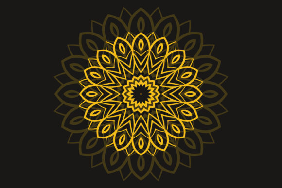 Discover the Beauty of Golden Mandala Floral Art