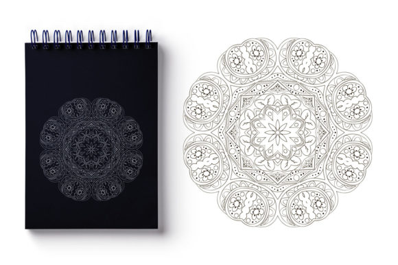 Discover the Beauty of Mandala: Round Floral Ornament for Yoga and Relaxation