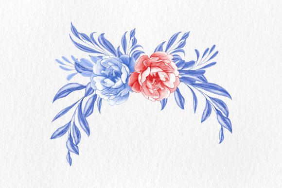 Embrace Elegance with Digital Clipart Blue Floral Watercolor: A Versatile Tool for Creative Projects