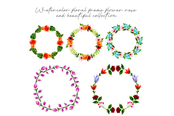 Exploring the Versatility of Watercolor Floral Frame Flower Rose
