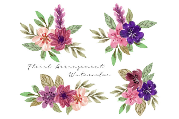 Floral Watercolor Arrangement: A Creative Gem