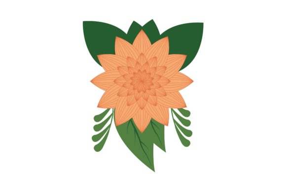 Peach Daisy Floral Illustration Vector: A Versatile Design for Your Creative Projects