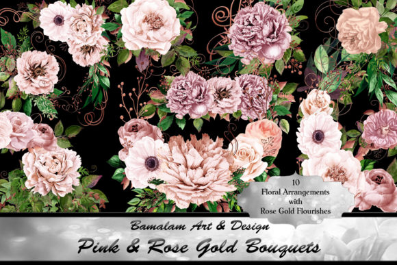 Pink Rose Gold Floral Bouquets: A Versatile and Elegant Design Solution