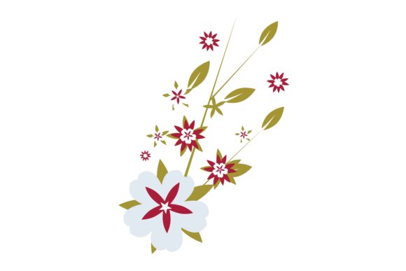 Purple Blue Floral Flowers Illustration: A Versatile Design for Your Creative Projects