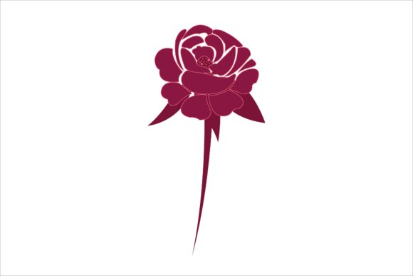 Purple Rose Floral Illustration: A Versatile Design Asset