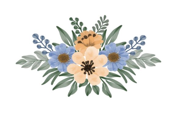 Set of Yellow and Pink Floral Watercolor: A Versatile Design Resource