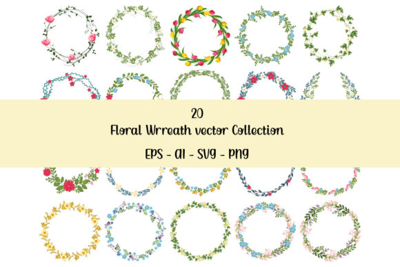 Unlocking Creativity with the Floral Wreaths Vector Clipart Collection