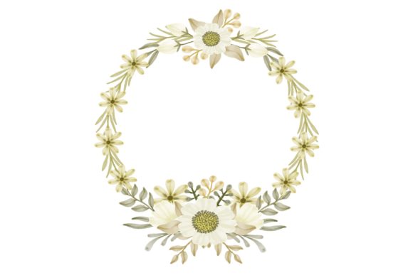 Yellow Floral Frame: A Versatile Watercolor Design